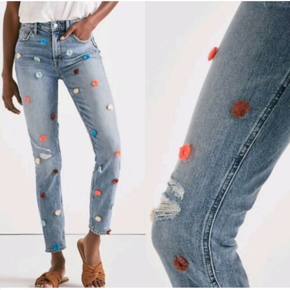 lucky brand pom pom jeans